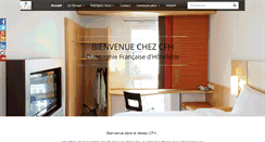 Desktop Screenshot of hotels-cfh.com